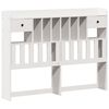 vidaXL Bookcase Bed without Mattress White 140x190cm Solid Wood Pine