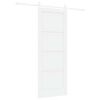 vidaXL Sliding Door ORKDAL White 78 x 202 cm Solid Pine Wood