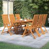 vidaXL 7 Piece Garden Dining Set Solid Wood Acacia