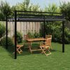 vidaXL Garden Gazebo with Retractable Roof Anthracite 3x3 m Aluminium