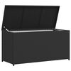 vidaXL Garden Storage Box Black 120x50x60 cm Poly Rattan