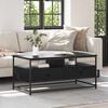 vidaXL Coffee Table Black Oak 100 x 51 x 45 cm Engineered Wood