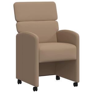 vidaXL Dining Chairs 2 pcs Cappuccino 58 x 65 x 98 cm Faux leather