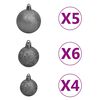 vidaXL Artificial Pre-lit Christmas Tree with Ball Set Green 150 cm