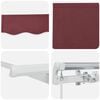 vidaXL Retractable Awning Burgundy 350 x 200 cm Fabric