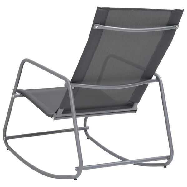 vidaXL Garden Swing Chair Grey 95x54x85 cm Textilene