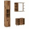 vidaXL 3 Piece Bathroom Furniture Set Old Wood Engineered Wood