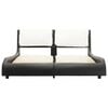 vidaXL Bed Frame without Mattress Black&White Faux Leather 135x190 cm Double