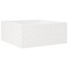 vidaXL Garden Planter White 110x110x46 cm Solid Wood Pine