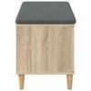 vidaXL Hall Bench with Cushion with Door Sonoma Oak 100 x 38 x 46 cm