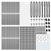vidaXL Fence Post 52 pcs Grey 3.2 x 3.2 x 170 cm