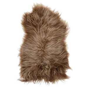 vidaXL Icelandic Sheepskin Chair Cover Brown 70x110 cm