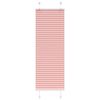vidaXL Pleated Blind Pink 40x100 cm Fabric Width 39.4 cm Polyester
