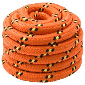 vidaXL Boat Rope 3 mm 5 m Orange PP