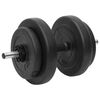 vidaXL Curl Barbell and Dumbbell with Plates 60 kg