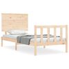 vidaXL Bed Frame without Mattress Small Single Solid Wood Pine