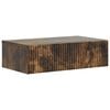 vidaXL Wall-Mounted Side Table Smoked Oak 59 x 34.5 x 17 cm
