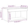 vidaXL TV Cabinet with LED Lights Sonoma Oak 60x30x30 cm