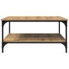 vidaXL Coffee Table Artisan oak 80 x 80 x 40 cm Engineered Wood
