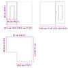 vidaXL Kitchen Wall Corner Cabinet Kalmar White Engineered Wood