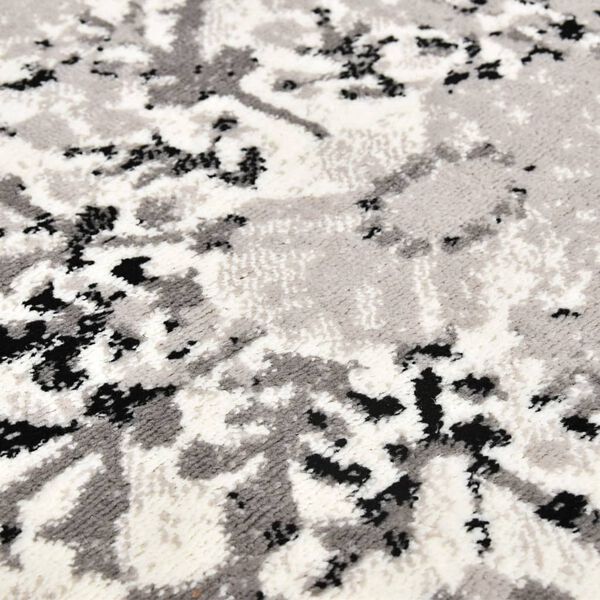 vidaXL Rug Grey and Black 160x230 cm PP