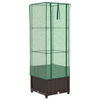 vidaXL Raised Bed with Greenhouse Cover Rattan Look 40x40x139 cm