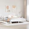 vidaXL Bed Frame without Mattress White 180x200 cm Super King Solid Wood Pine