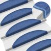 vidaXL Stair Mats 20 pcs 56x17x3 cm Blue Half Round