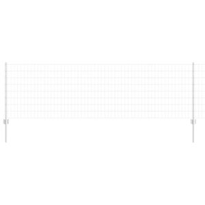 vidaXL Welded Wire Fence 25 x 0.8 m (W x H) Hot-Dip Galvanised Steel