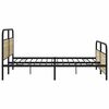 vidaXL Metal Bed Frame without Mattress Sonoma Oak 183x213 cm