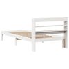 vidaXL Bed Frame without Mattress White 100x200 cm Solid Wood Pine