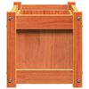 vidaXL Garden Planters 2 pcs Wax Brown Solid Wood Pine