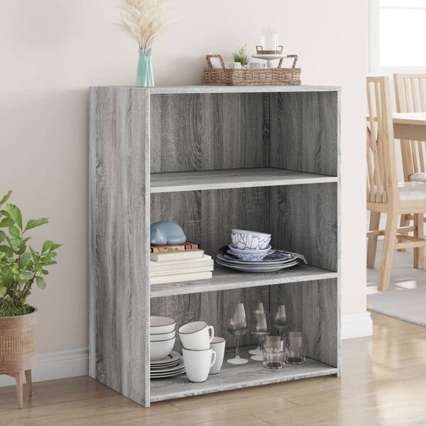 vidaXL Sideboard Grey Sonoma 70x41x93 cm Engineered Wood