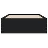 vidaXL Bed Frame with Drawers without Mattress Black 90x200 cm