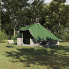 vidaXL Tipi Tent with Roof Green 358 x 296 x 258 cm Taffeta