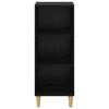 vidaXL Sideboard Black Oak 34.5 x 32.5 x 90 cm Engineered Wood