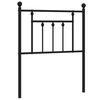 vidaXL Metal Replace Headboard Black 75 cm