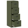 vidaXL File Cabinet with Drawer 2 pcs Olive Green 44 x 50 x 139 cm