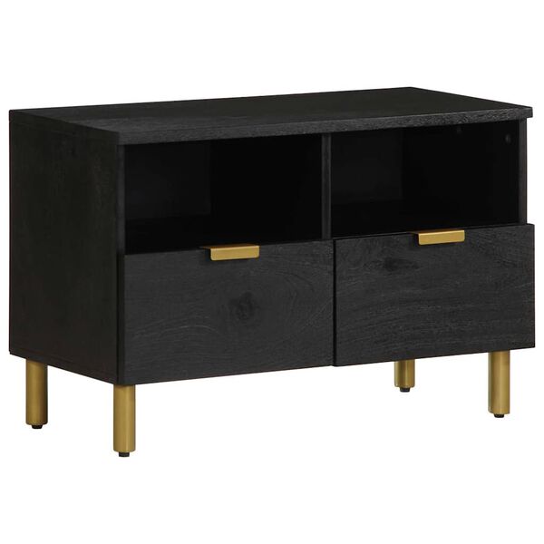 vidaXL TV Cabinet Black 70x33x46 cm Engineered Wood