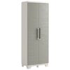 Keter Garden Multipurpose Storage Cabinet Wood Grain Cream Taupe 182cm