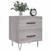 vidaXL Bedside Cabinets 2 pcs Grey Sonoma 40x35x47.5 cm Engineered Wood