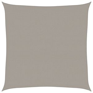 vidaXL Sunshade Sail 160 g/m&sup2; Square Light Grey 7x7 m HDPE