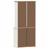 vidaXL Highboard VIGO White 80x40x176 cm Solid Wood Pine