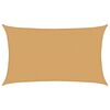 vidaXL Sunshade Sail 160 g/m&sup2; Rectangular Sand 5x8 m HDPE