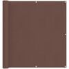 vidaXL Balcony Screen Brown 110 x 300 cm Oxford Fabric