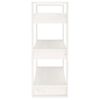 vidaXL Book Cabinet/Room Divider White 80x35x91 cm Solid Wood Pine