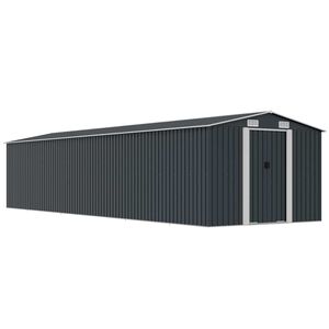vidaXL Garden Shed Anthracite 257x990x181 cm Galvanised steel