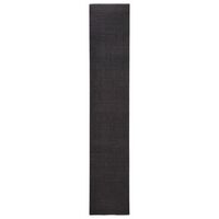 vidaXL Sisal Rug for Scratching Post Black 66x350 cm