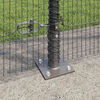 vidaXL Fence Post Grey 50 x 1.5 m (16 x 16 mm mesh) Steel and PVC