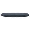vidaXL Back Pillow Dark Grey 140 x 50 cm Corduroy Fabric